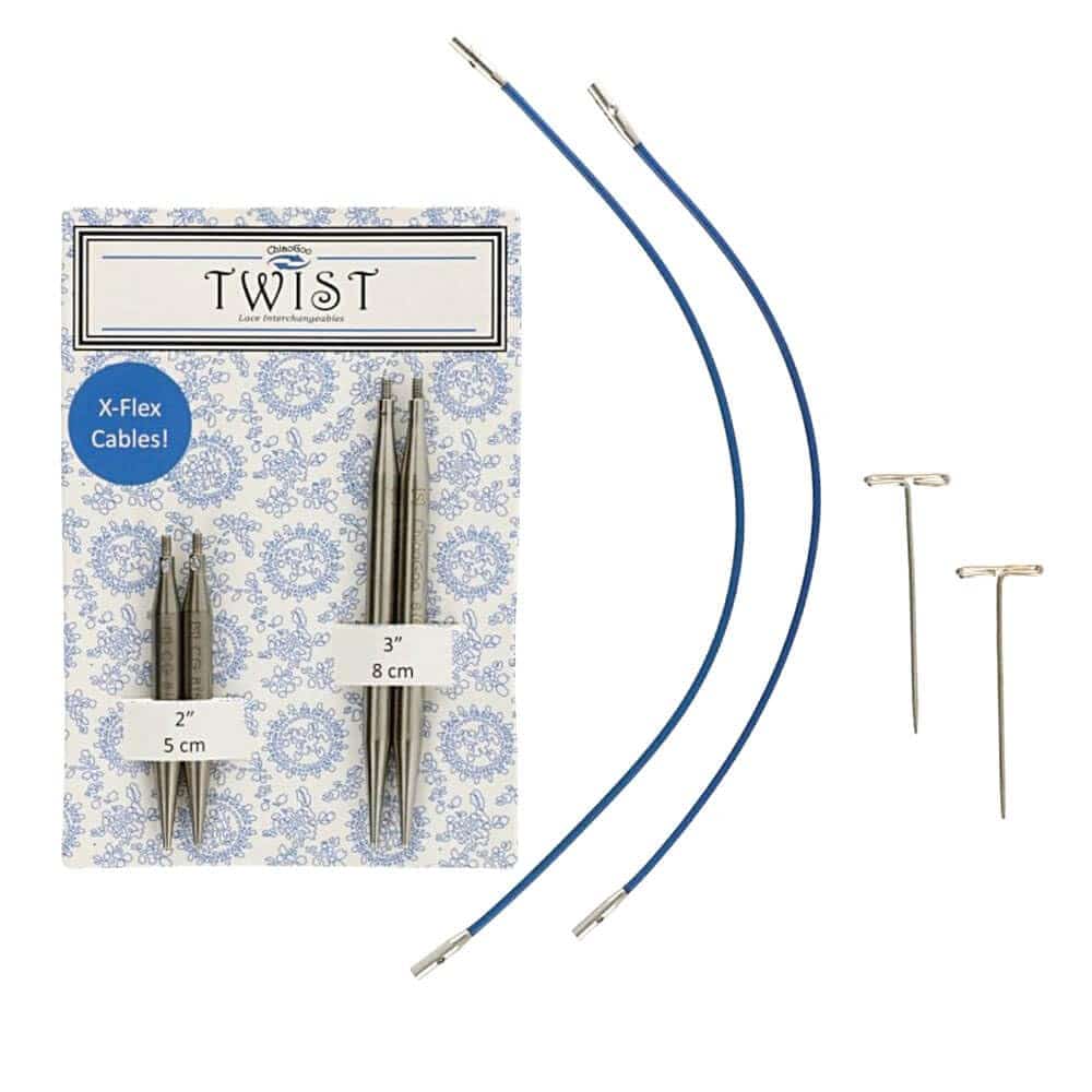 Aiguilles interchangeables 3,25 mm Twist Short Combo 5-8 cm (2-3
